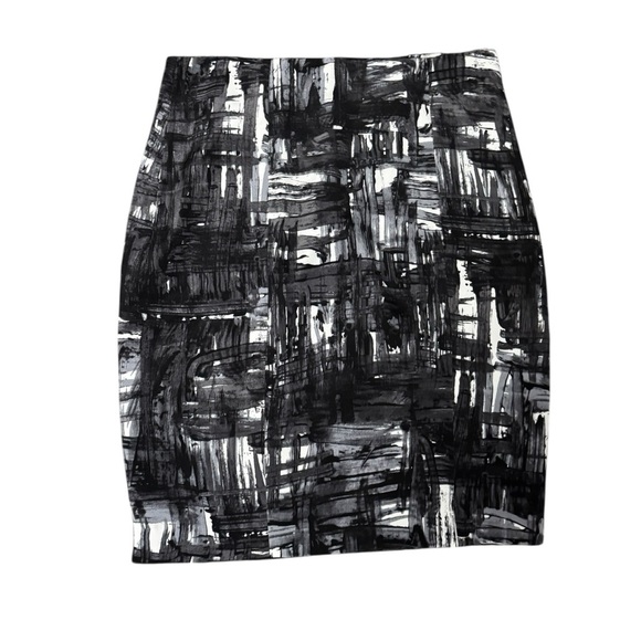 Vince Abstract Brushstroke Silk Blend Skirt Size 12 - Picture 3 of 5